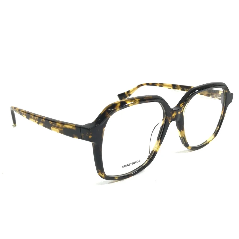 Gigi Studios Eyeglasses Frames AMAIA 6830/2 Tortoise Square Full Rim 53-16-140